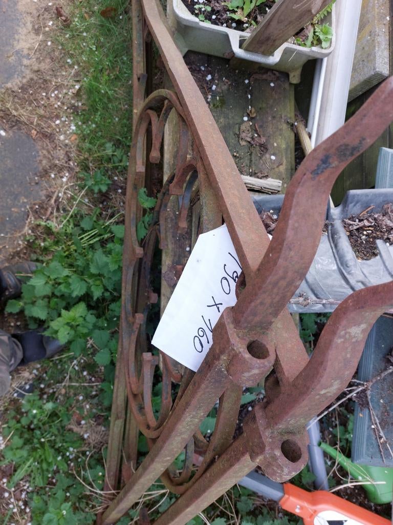 Zware rustieke overkappings ijzer haken, Tuin en Terras, Minder dan 3 m³, Ophalen