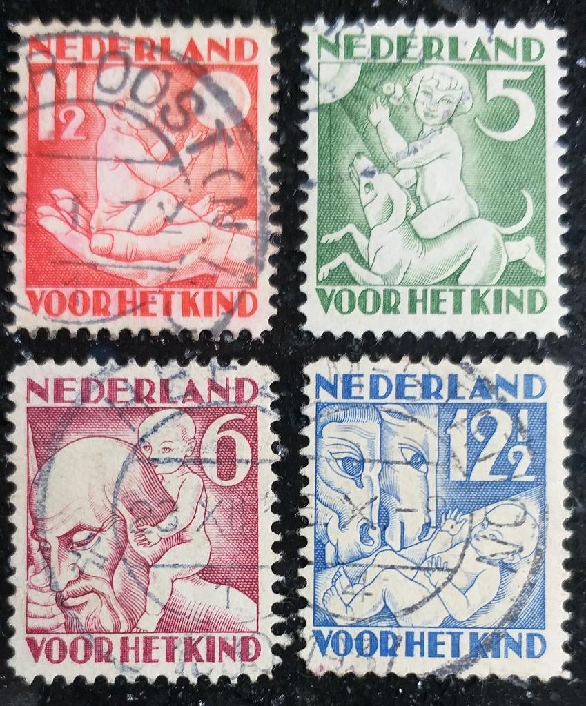 POSTZEGELS NEDERLAND 1930 KINDERZEGELS GESTEMPELD, Postzegels en Munten, Postzegels | Nederland, Verzenden, T/m 1940, Gestempeld