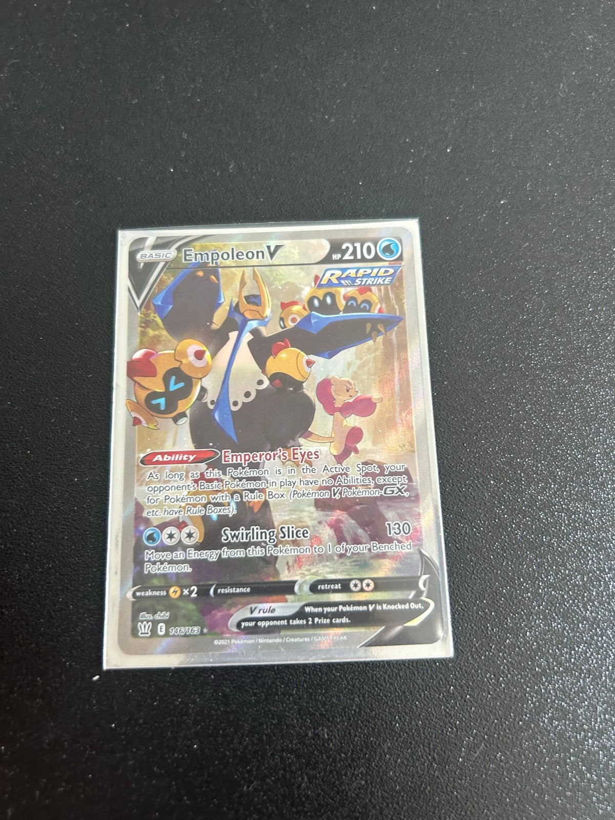 Pokémon Kaart Empoleon V Full Art 146/163 - Mint Conditie, Hobby en Vrije tijd, Verzamelkaartspellen | Pokémon, Ophalen of Verzenden