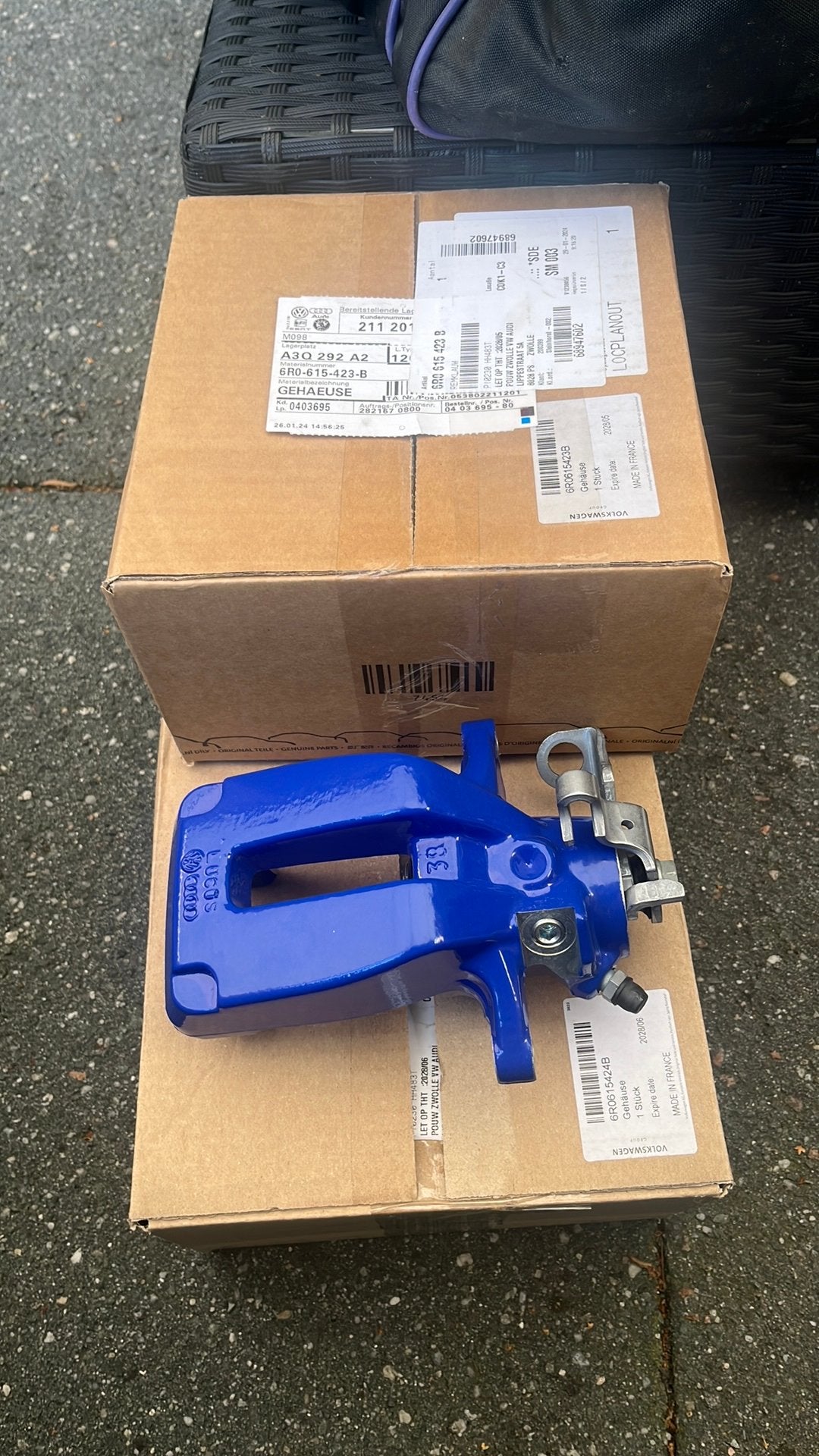 Volkswagen Remklauw set Blauw - Nieuw in Doos, Ophalen, Nieuw, Volkswagen