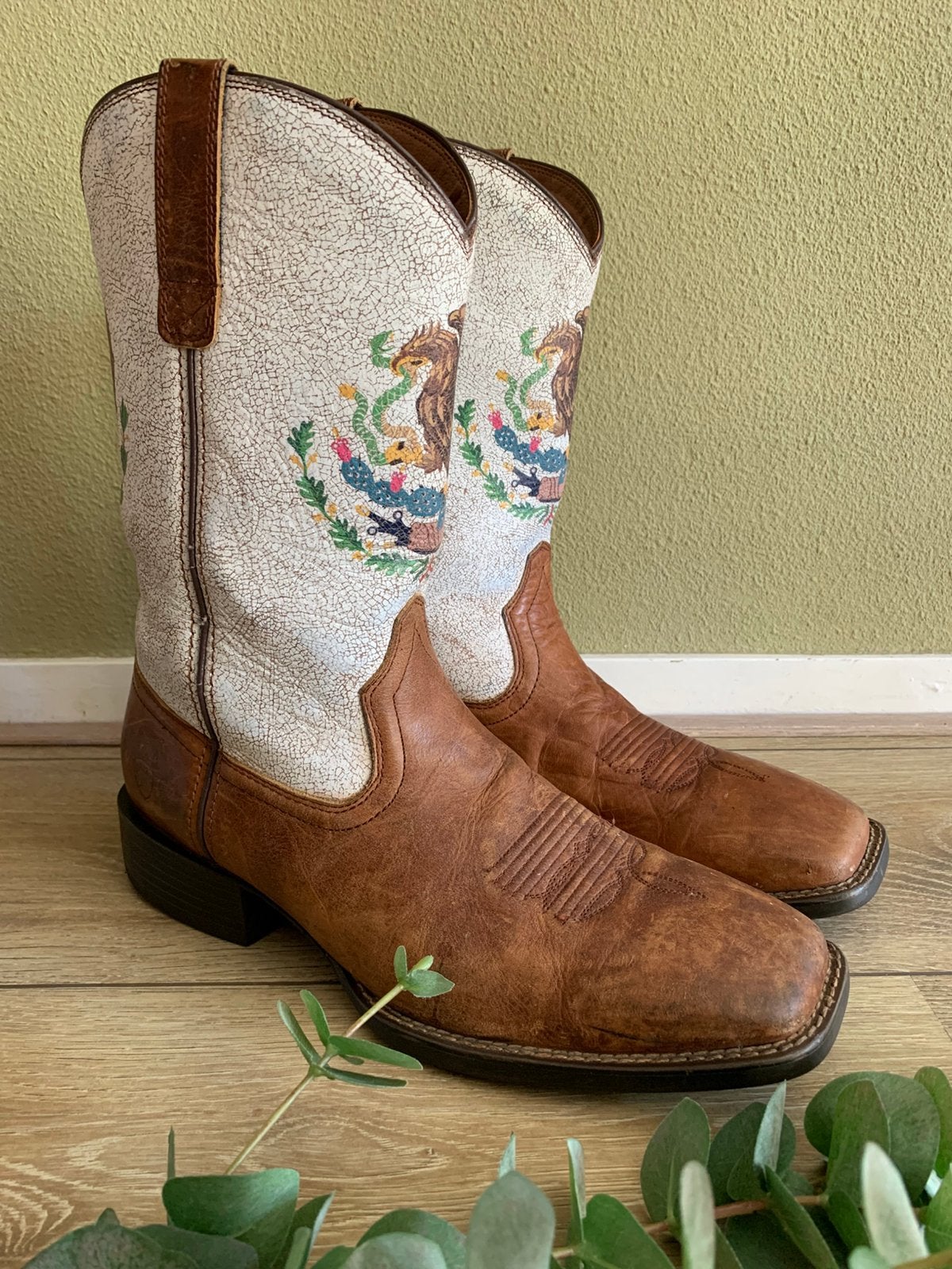 Ariat cowboylaarzen 46 western boots square toe, Kleding | Heren, -, Boots, Ophalen of Verzenden, Zo goed als nieuw
