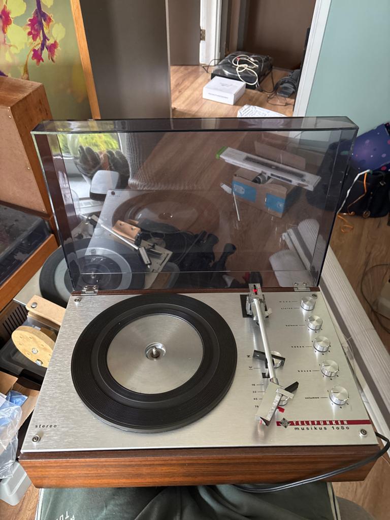 Telefunken Musikus 1080 Platenspeler met ingebouwde versterk, Ophalen of Verzenden, Gebruikt, Platenspeler, Overige merken
