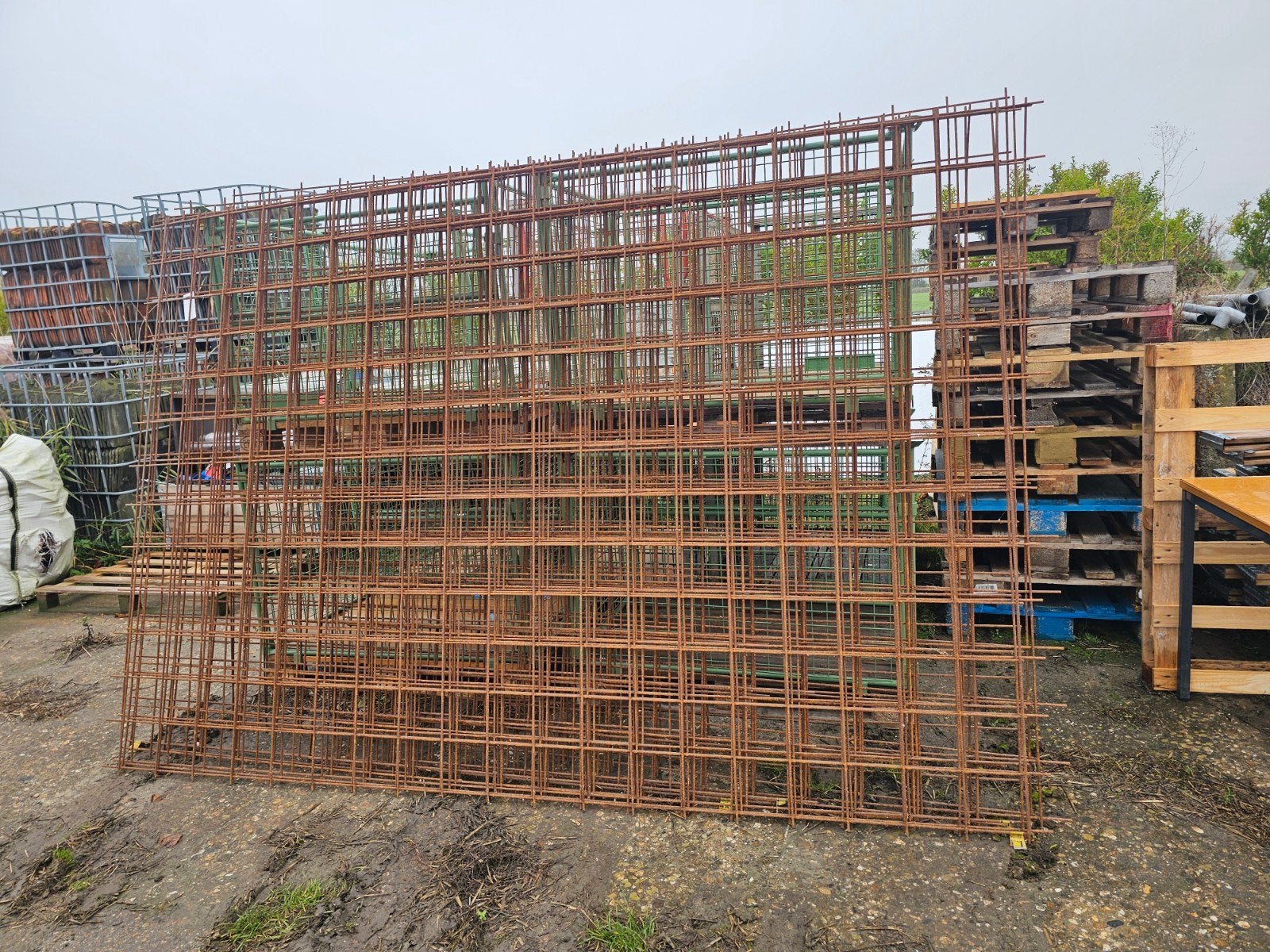 8x Betongaas 6mm (ca. 250x200cm) + reststukken, Ophalen, Gebruikt