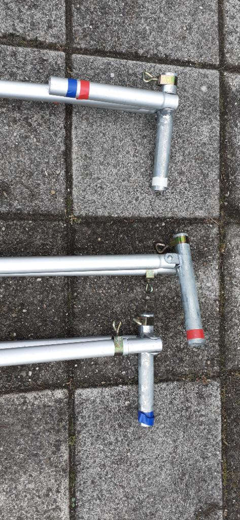 Aluminium tentstokken, Caravans en Kamperen, Caravan accessoires, Ophalen, Gebruikt