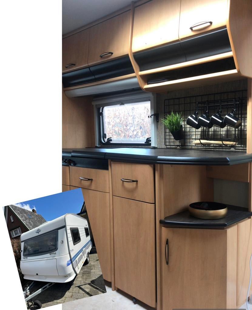 Hobby 440 SF De Luxe 1998 Ruim, licht en moderne caravan., Caravans en Kamperen, Caravans, Ringverwarming, Hobby, Treinzit, Particulier
