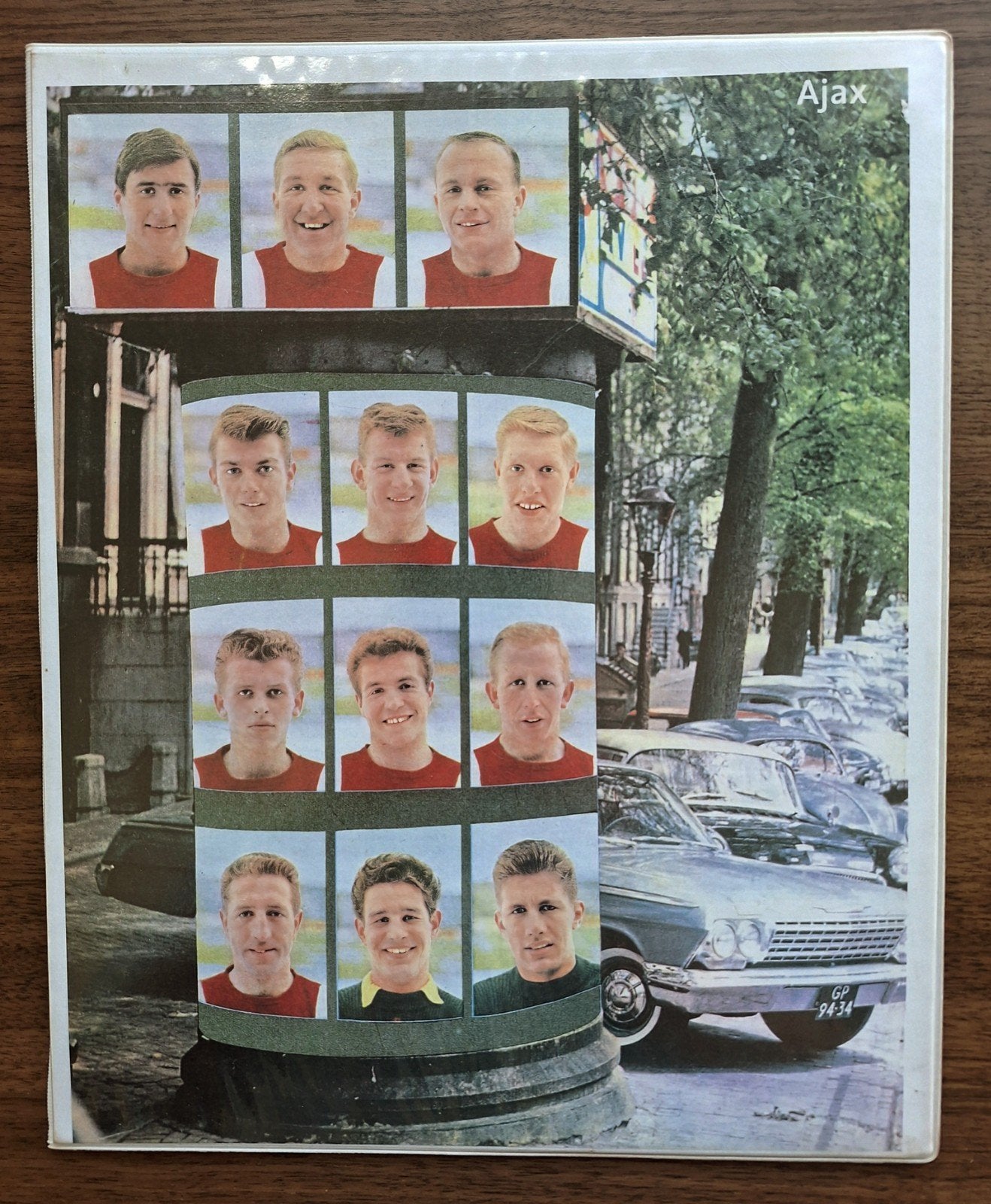 Ajax-poster 1963, Verzamelen, Ophalen of Verzenden, Gebruikt, Ajax, Poster, Plaatje of Sticker