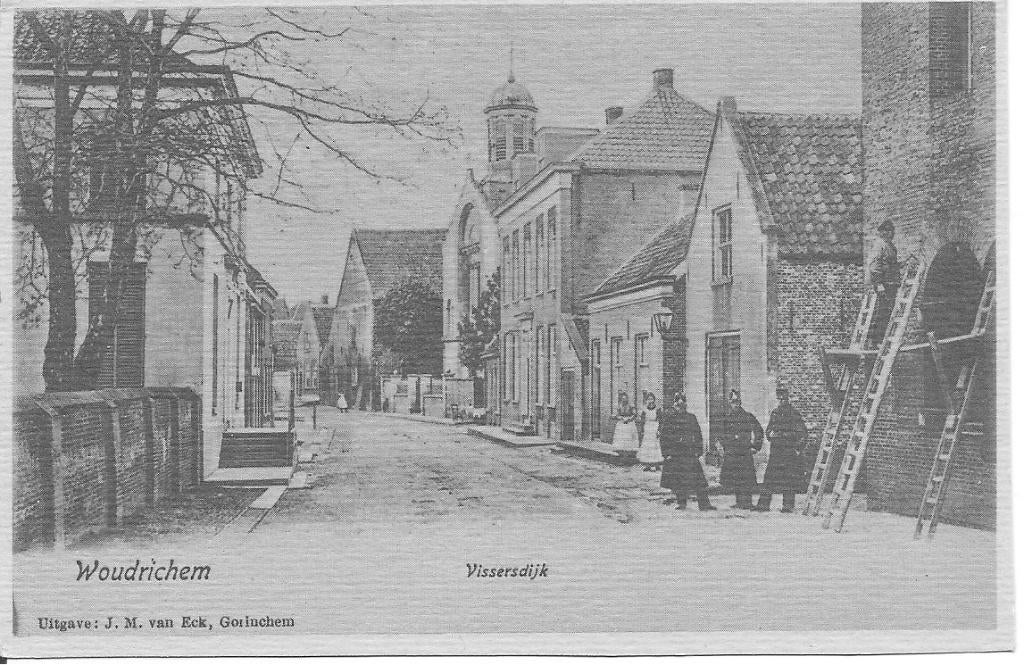 Woudrichem Visserdijk., Verzamelen, Ansichtkaarten | Nederland, Ophalen of Verzenden, 1940 tot 1960, Ongelopen, Zuid-Holland