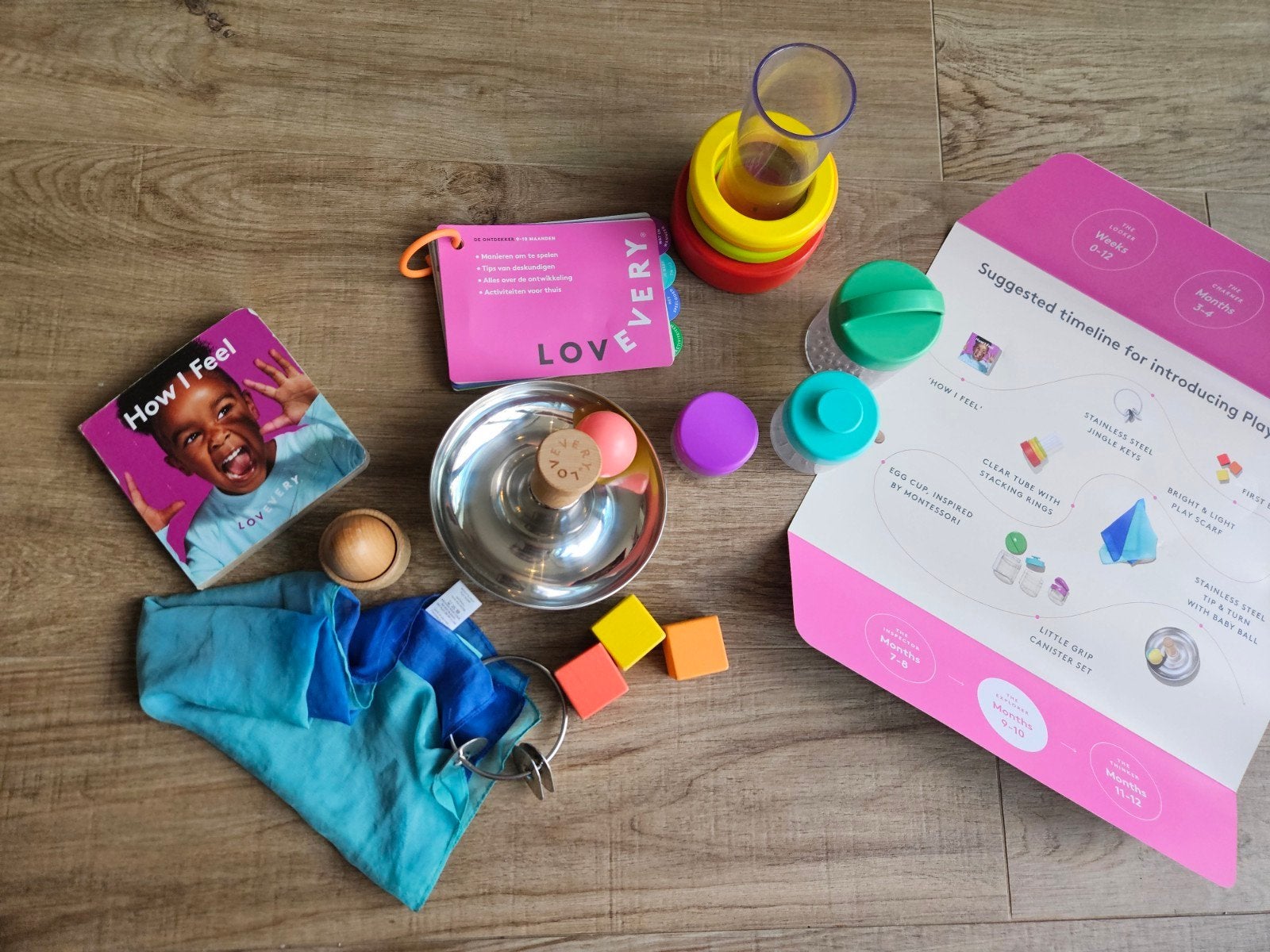Lovevery The Explorer Play Kit (9-10 maanden), Ophalen of Verzenden, Zo goed als nieuw, Overige typen
