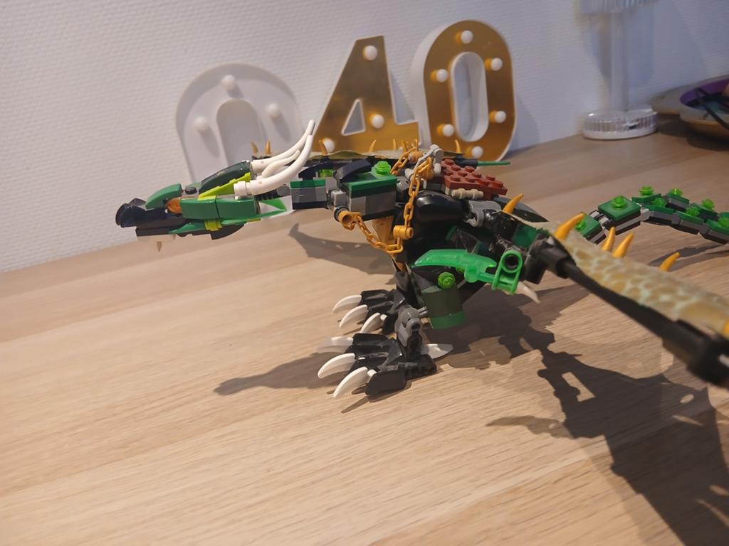 Lego Ninjago Groene Draak, Gebruikt, Lego, Ophalen of Verzenden, Compleet