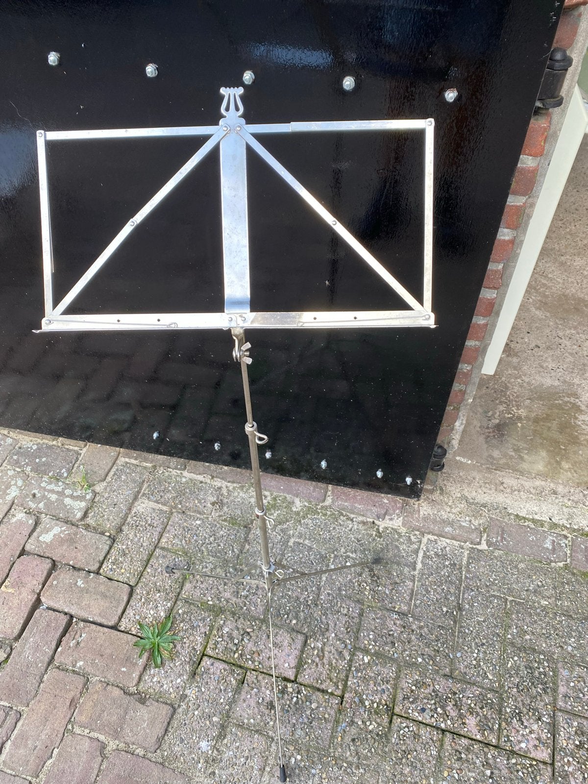 Stevige Muziekstandaard - Opvouwbaar en Verstelbaar, Ophalen of Verzenden, Gebruikt, Muziekstandaard, Overige instrumenten