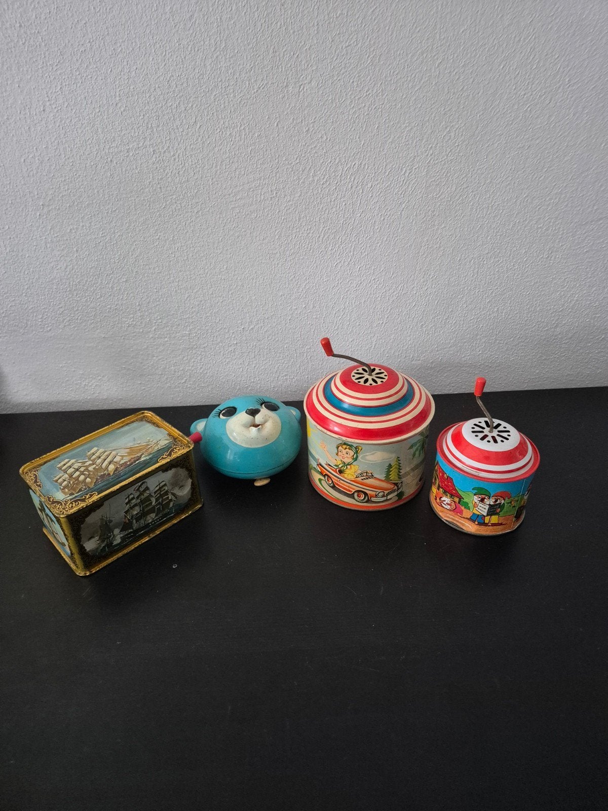 Vintage Speelgoed Collectie: Muziekdoosjes, Antiek en Kunst, Ophalen of Verzenden