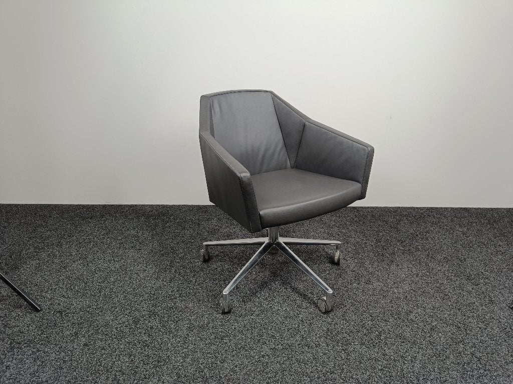 Casala Parker VI Vergaderstoel | Antraciet 22219, Ophalen, Gebruikt, Grijs, Eén