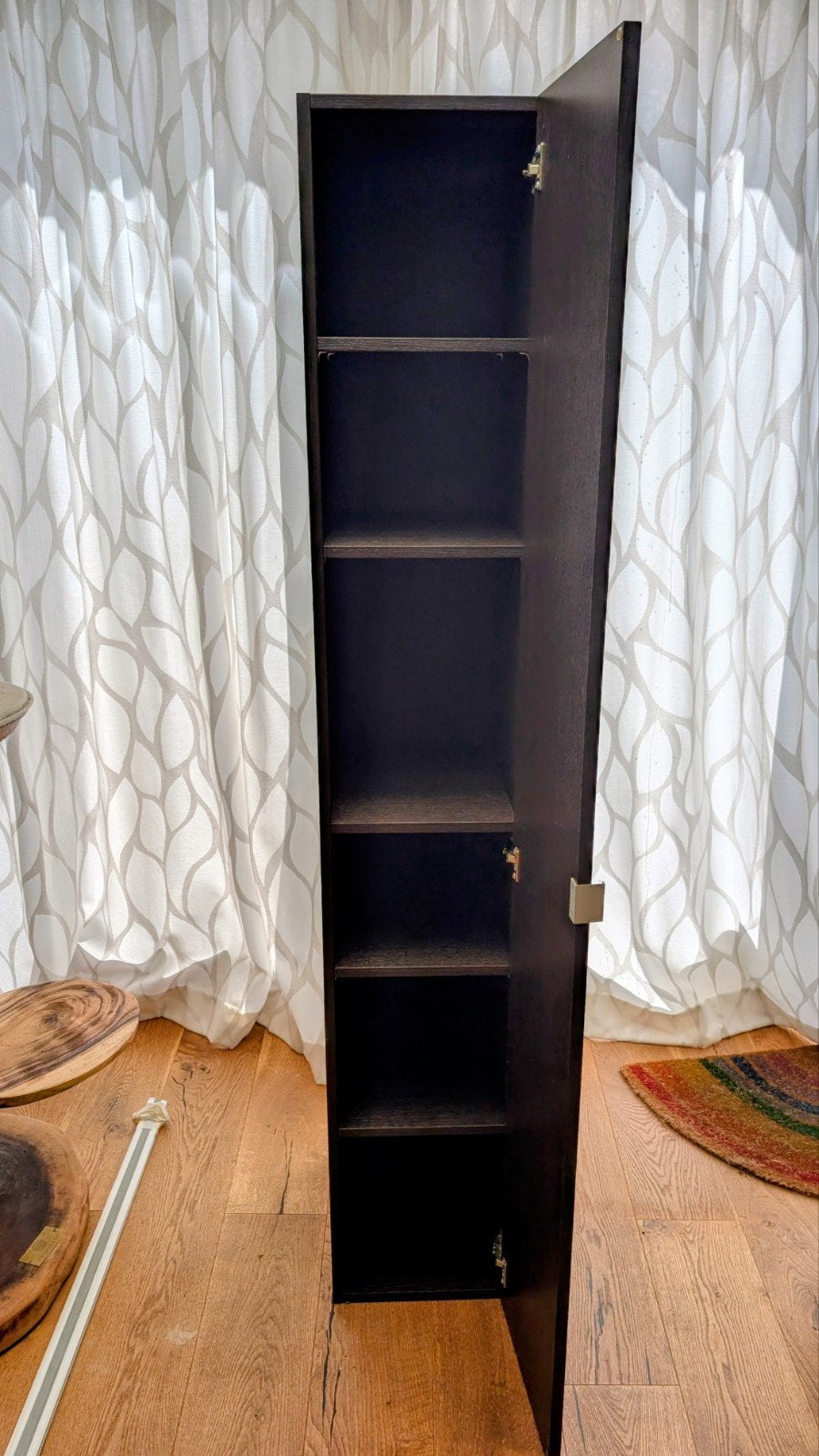 IKEA Lillangen badkamerkast zwartbruin 30x39x180cm, Ophalen, (Half)hoge kast, Minder dan 50 cm, Gebruikt