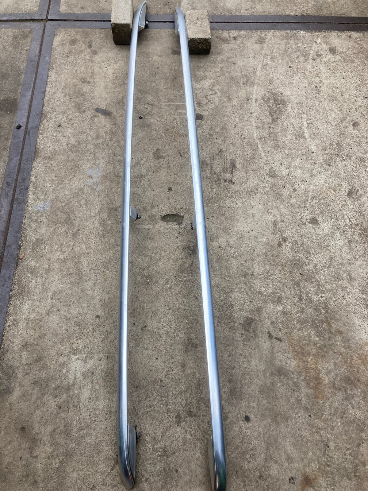 Chrome dakdragers 193 cm VW Touran 2006 compleet, Auto diversen, Dakdragers, Ophalen of Verzenden, Gebruikt