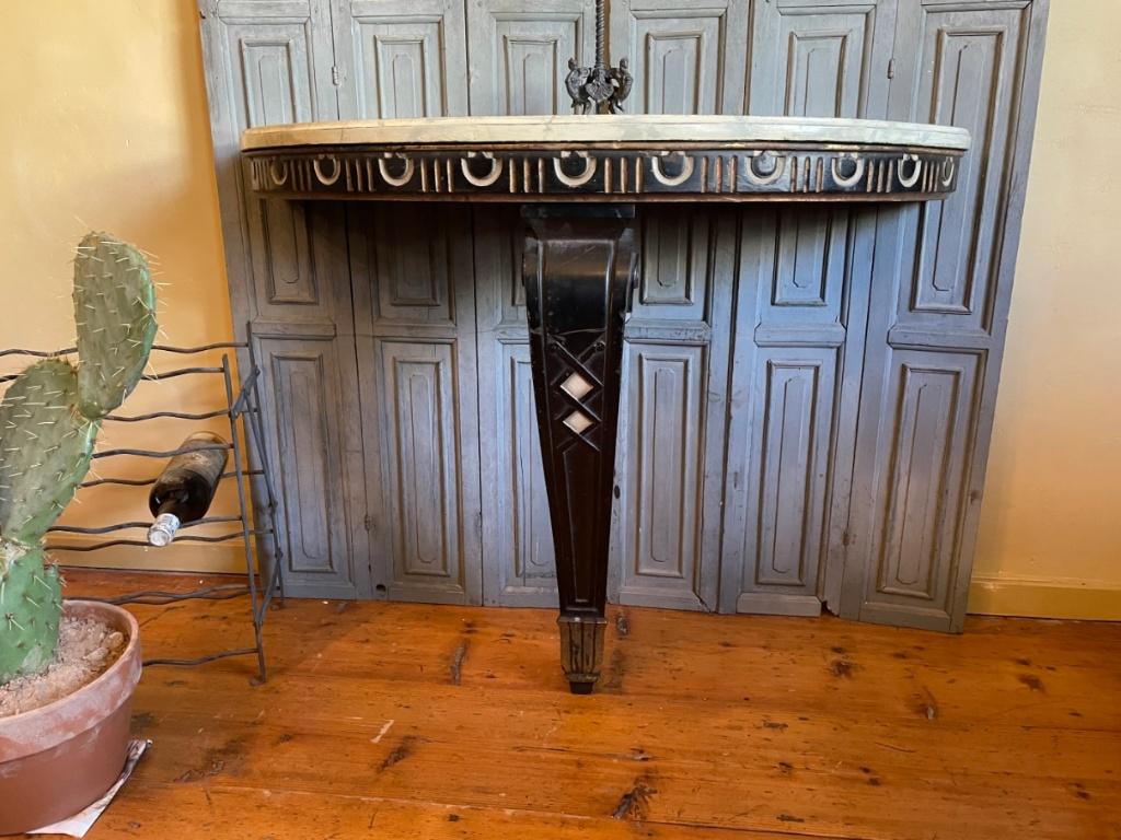 Unieke Sidetable Wandtafel Halvemaan Tafel Muurtafels Frans, Antiek en Kunst, Antiek | Meubels | Tafels, Ophalen
