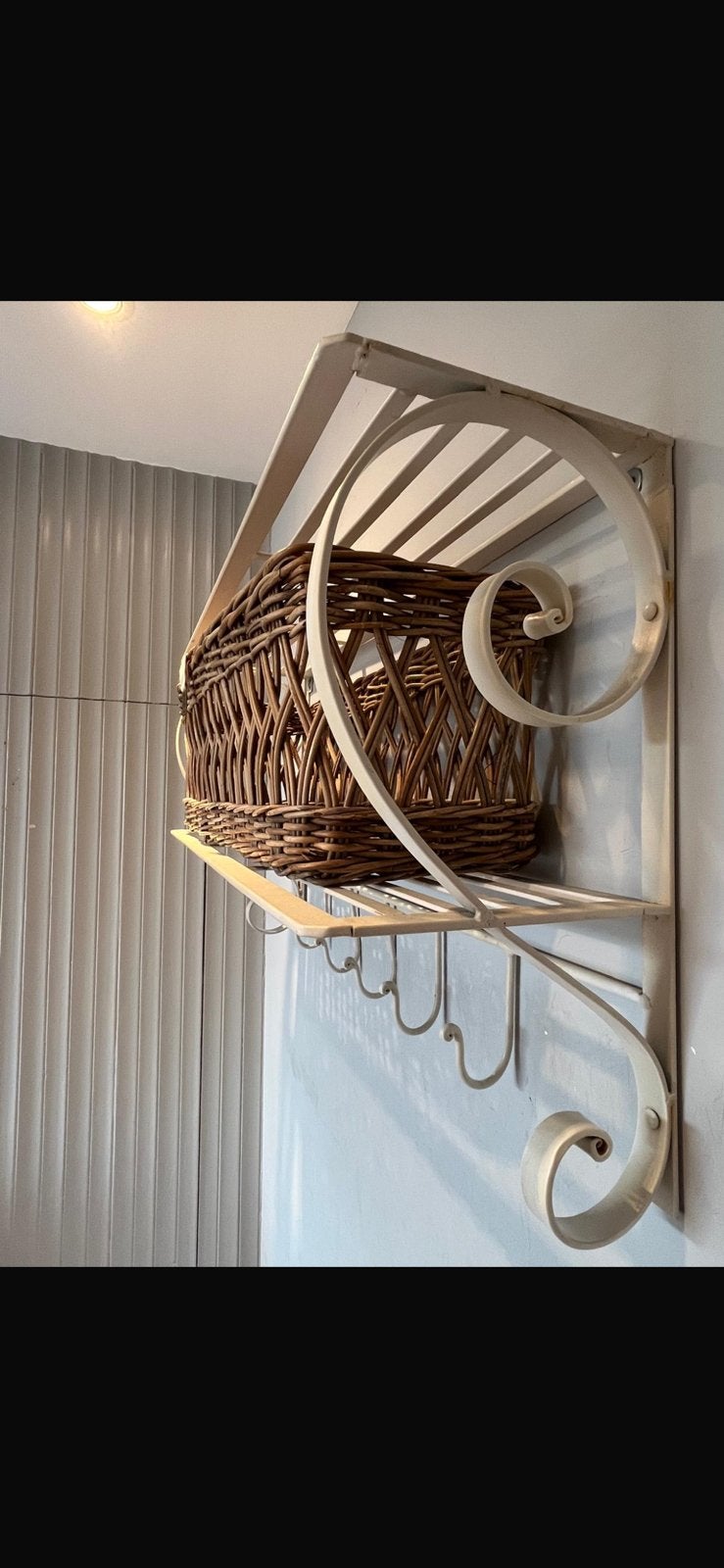 Riviera maison kapstok met mand, Zo goed als nieuw, Minder dan 100 cm, Metaal, Ophalen