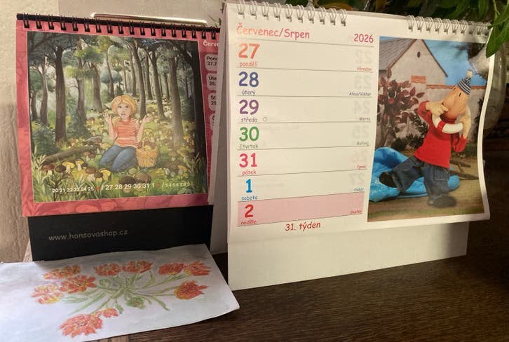 Tsjechische kalenders a je to, buurman en buurman, pad mad, Ophalen of Verzenden, Weekkalender, Zo goed als nieuw