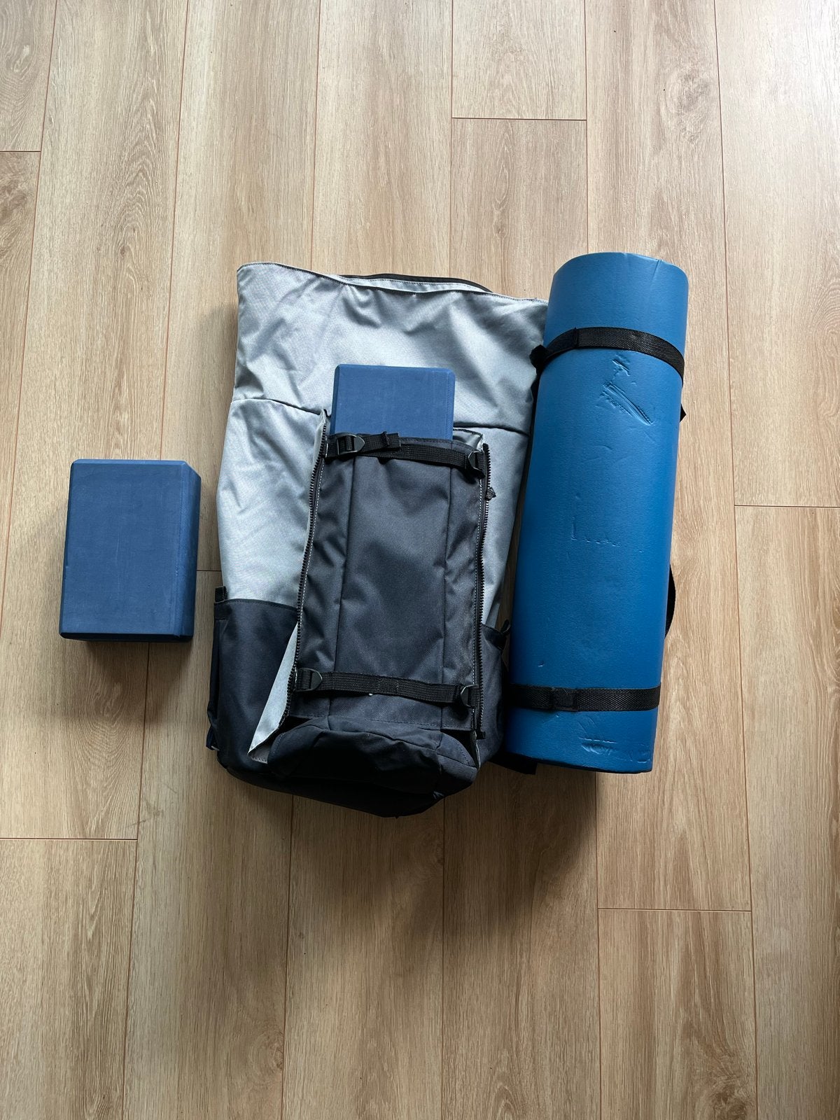 Complete Yoga Set: Mat, Blokken & Draagtas, Ophalen, Gebruikt, Yogamat