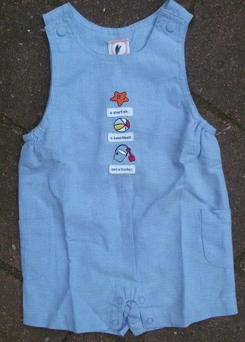 1-delig blauw pakje (Gymboree) maat 50/56 NIEUW (0365), Gymboree, Nieuw, Ophalen of Verzenden, Pakje