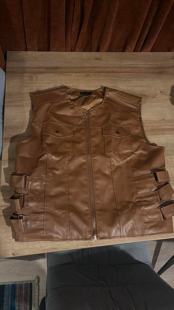 Mouwloos vest / gilet XL – oversized fit, Verzenden, Zo goed als nieuw, Maat 56/58 (XL), Zwart