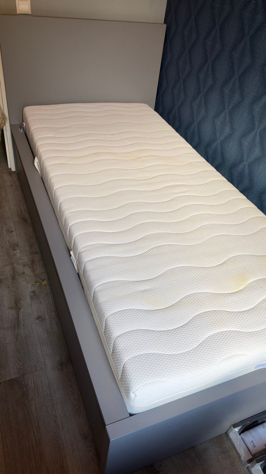 Ikea Malm bed frame, Ophalen, Gebruikt, 90 cm, Eenpersoons
