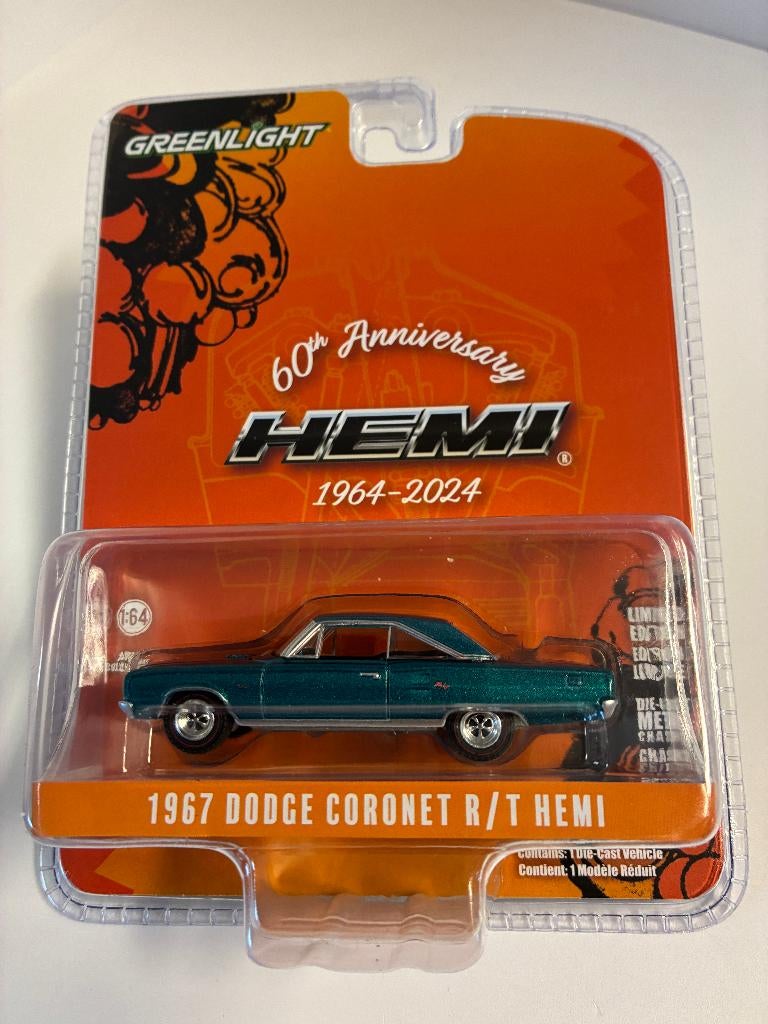 89583: Dodge Coronet R/T Hemi - 1967 - Greenlight 1:64, Auto, Nieuw, Ophalen of Verzenden, Bachsatztstr. 54 D 72131 Ofterdingen, Germany