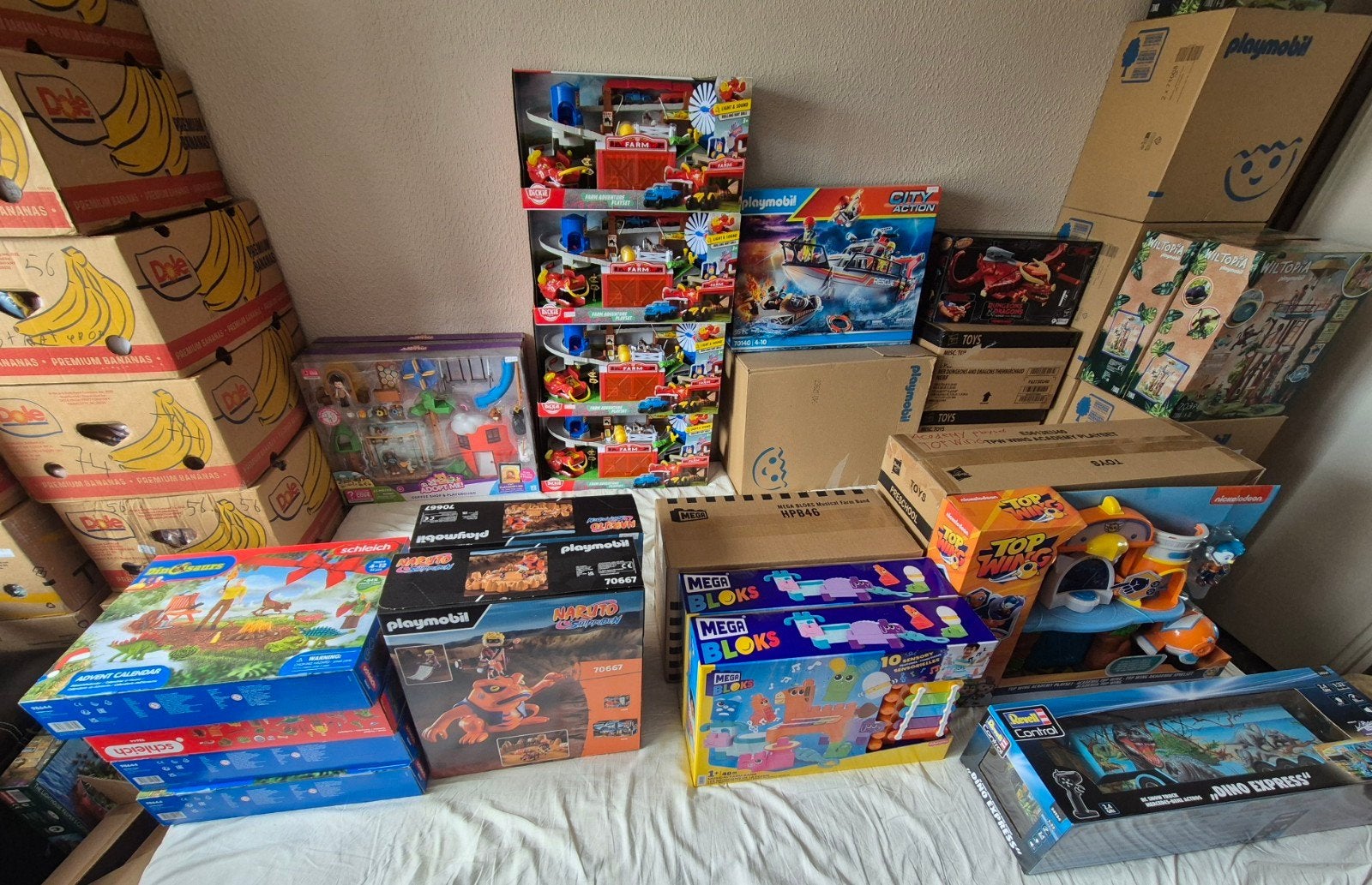 Grote partij nieuw speelgoed: Barbie, Playmobil, Schleich, Ophalen, Nieuw, Jongen of Meisje