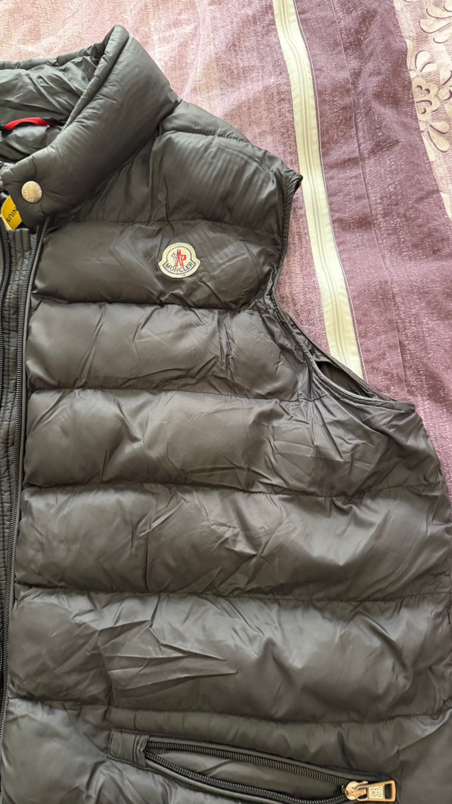 Moncler heren bodywarmer, Ophalen of Verzenden, Zo goed als nieuw, Maat 56/58 (XL), Zwart