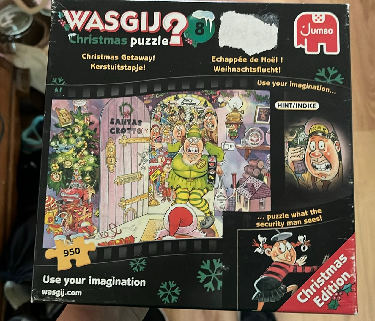 Wasgij kerstpuzzel, nr 8, 950 stukjes, Ophalen, 500 t/m 1500 stukjes, Zo goed als nieuw, Legpuzzel