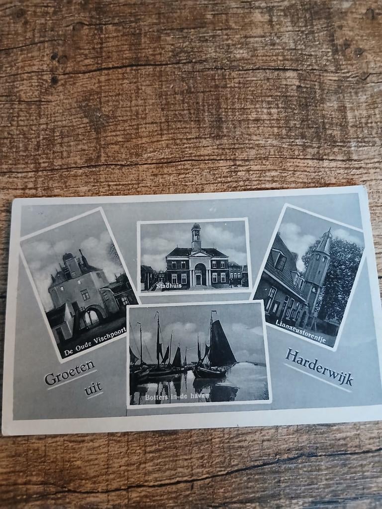 Oude ansichtkaart Harderwijk - 1939, Ophalen of Verzenden, 1920 tot 1940, Gelopen, Gelderland