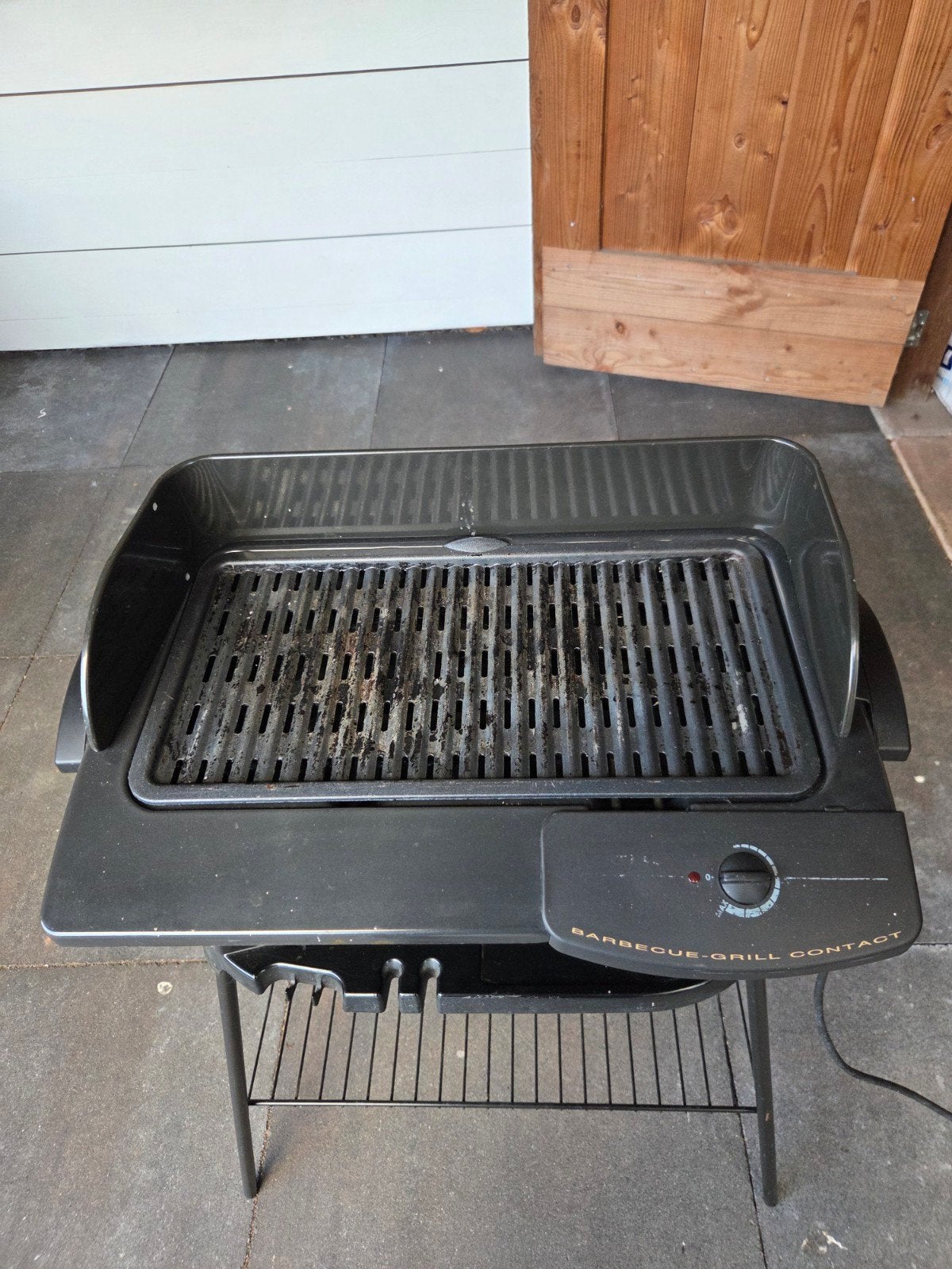 Elektrische BBQ Tefal met afneembare bakplaat ., Ophalen, Gebruikt