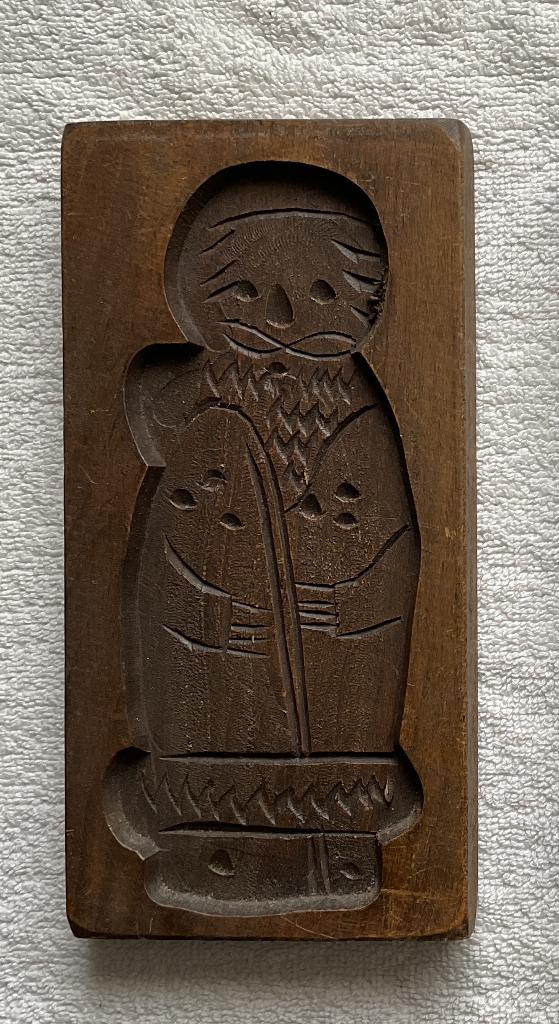 Speculaasplankje met bakvorm bereiken leeftijd “Abraham”., Antiek en Kunst, Ophalen