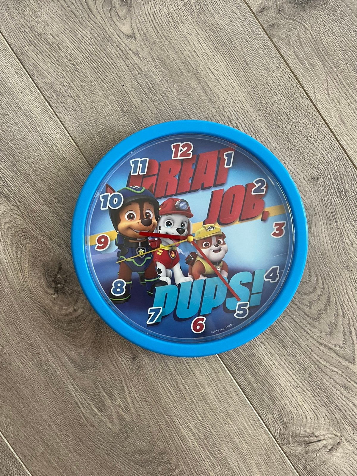 Paw patrol klok, Ophalen of Verzenden, Zo goed als nieuw, Klok