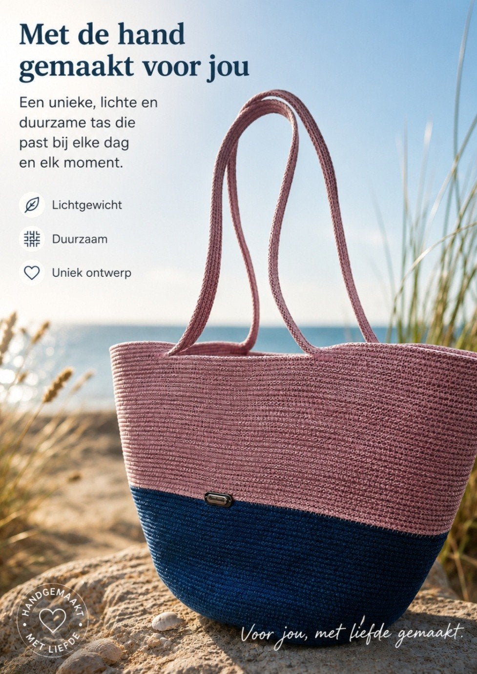 Handgemaakte gehaakte tas / mand, Ophalen of Verzenden, Nieuw, Schoudertasje