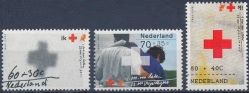 Nederland 1992 - nvph 1532-1534 - Rode Kruis, Postzegels en Munten, Ophalen of Verzenden, Na 1940, Postfris
