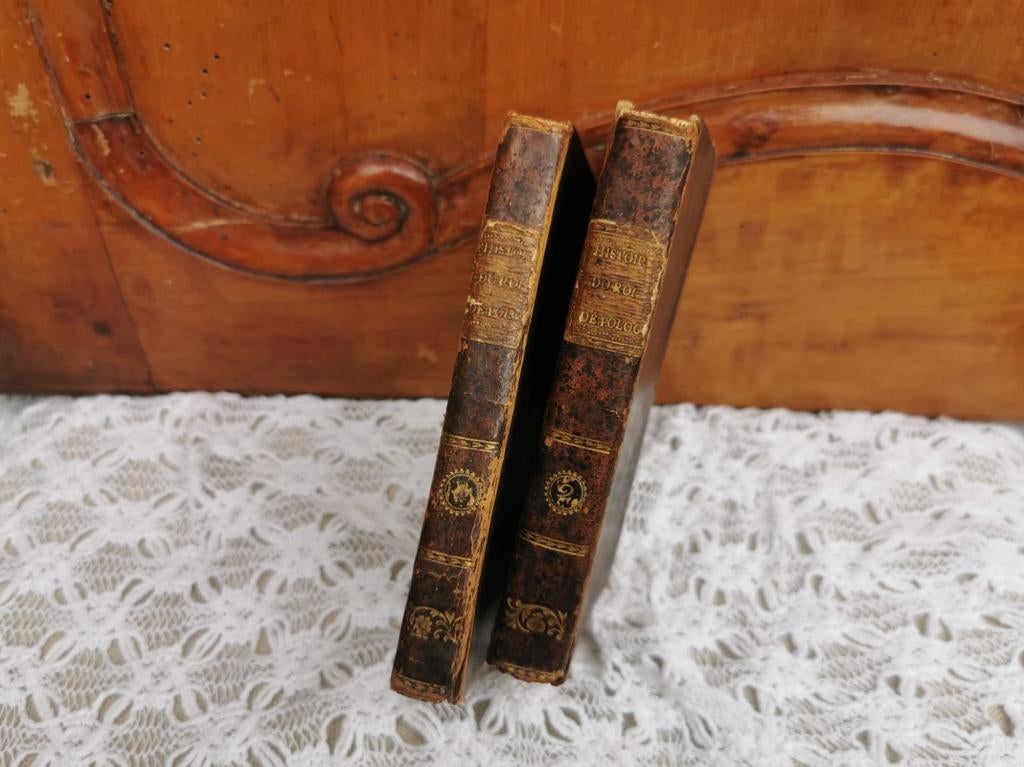 Antieke boeken 1785 set van 2, voor de Poolse koning Miekje, Ophalen of Verzenden