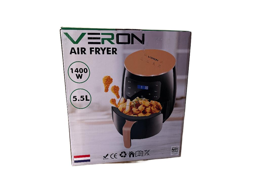 Veron Air Fryer 1400W 5.5L - Nieuw in doos, Witgoed en Apparatuur, Airfryers, Ophalen of Verzenden, Nieuw, Airfryer