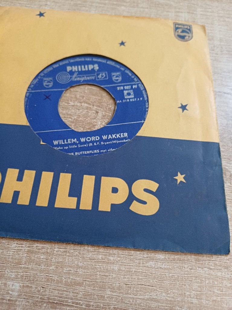 157 Single The Butterflies – Willem word wakker– 318 027 PF, Gebruikt, 7 inch, Ophalen of Verzenden, Overige typen