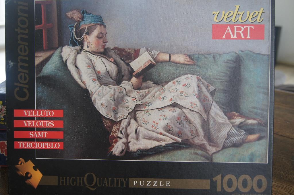 Puzzel Velvet Art 1000 stuks, Ophalen of Verzenden, 500 t/m 1500 stukjes, Gebruikt, Legpuzzel
