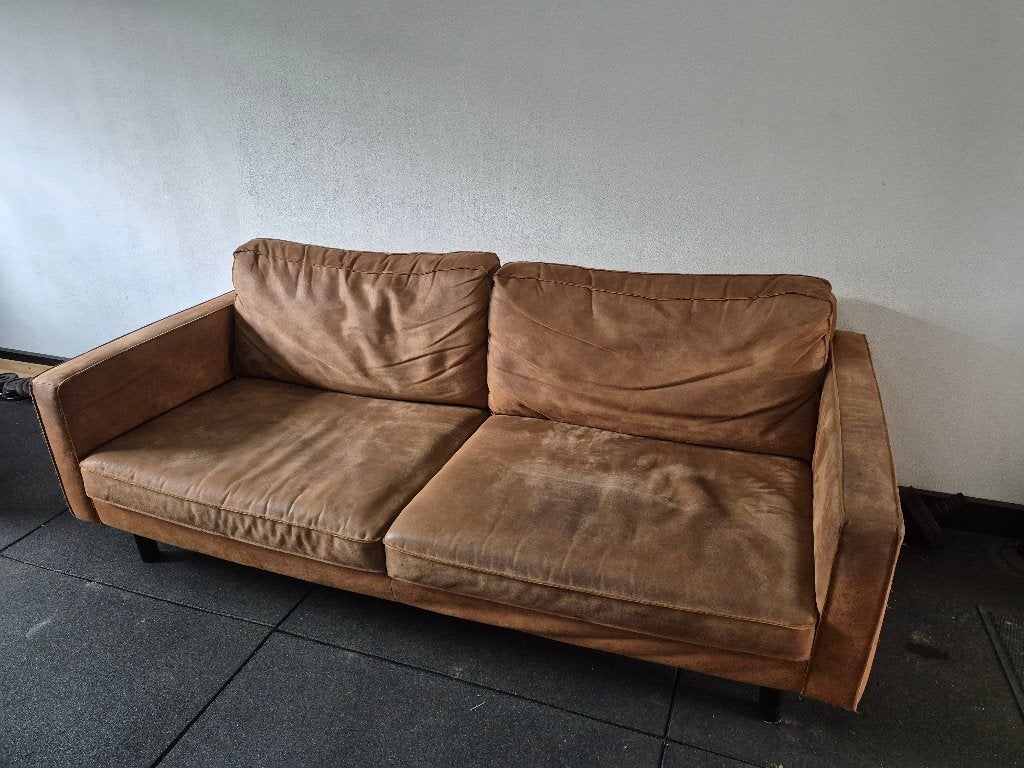 Bank gratis, Huis en Inrichting, Ophalen, Gebruikt, Driepersoons, 75 tot 100 cm