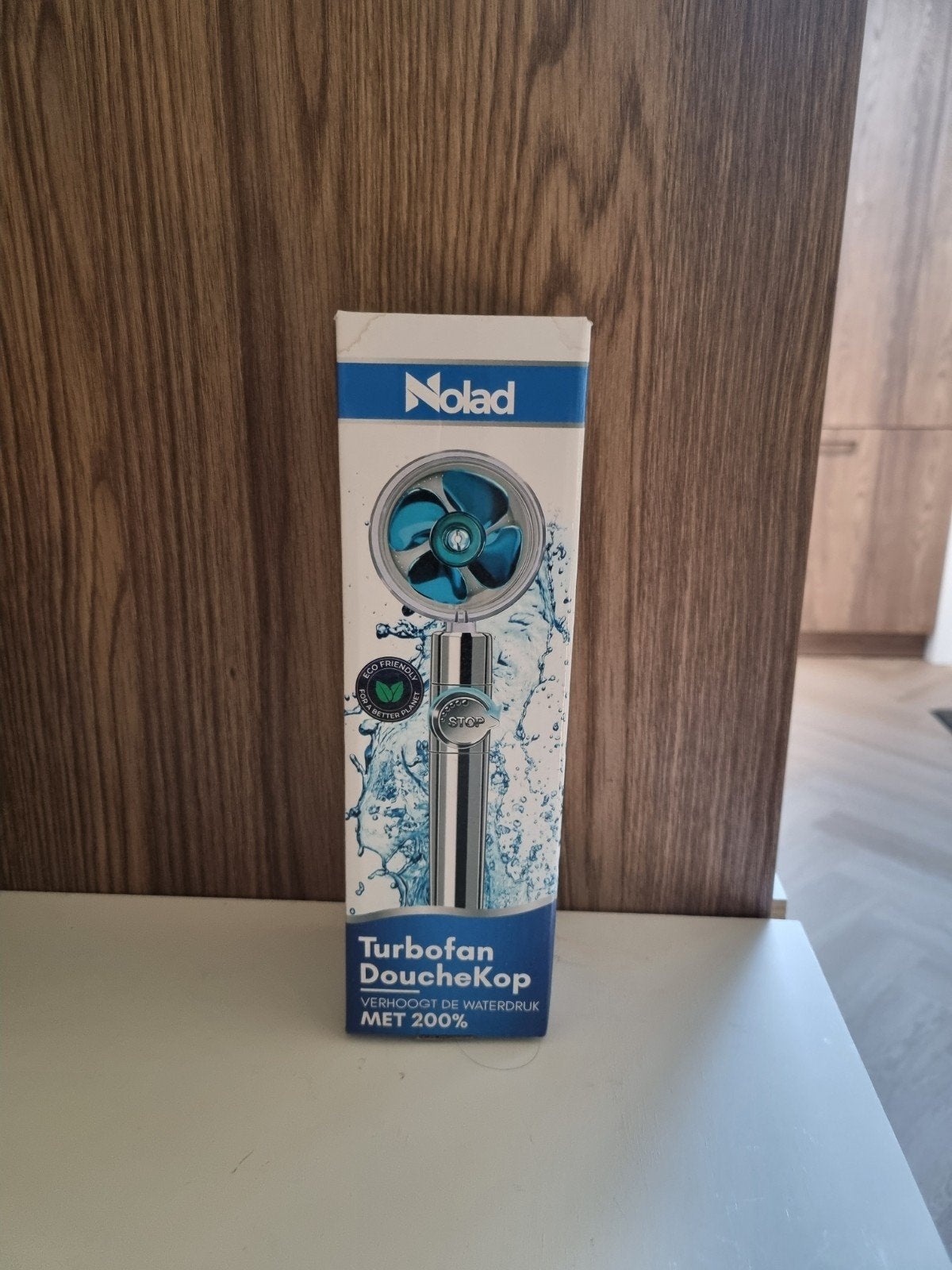 Nolad Turbofan Douchekop - Verhoogt waterdruk met 200%, Ophalen of Verzenden, Nieuw, Rvs, Douche