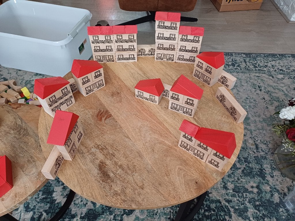Houten blokken, Ophalen, Gebruikt