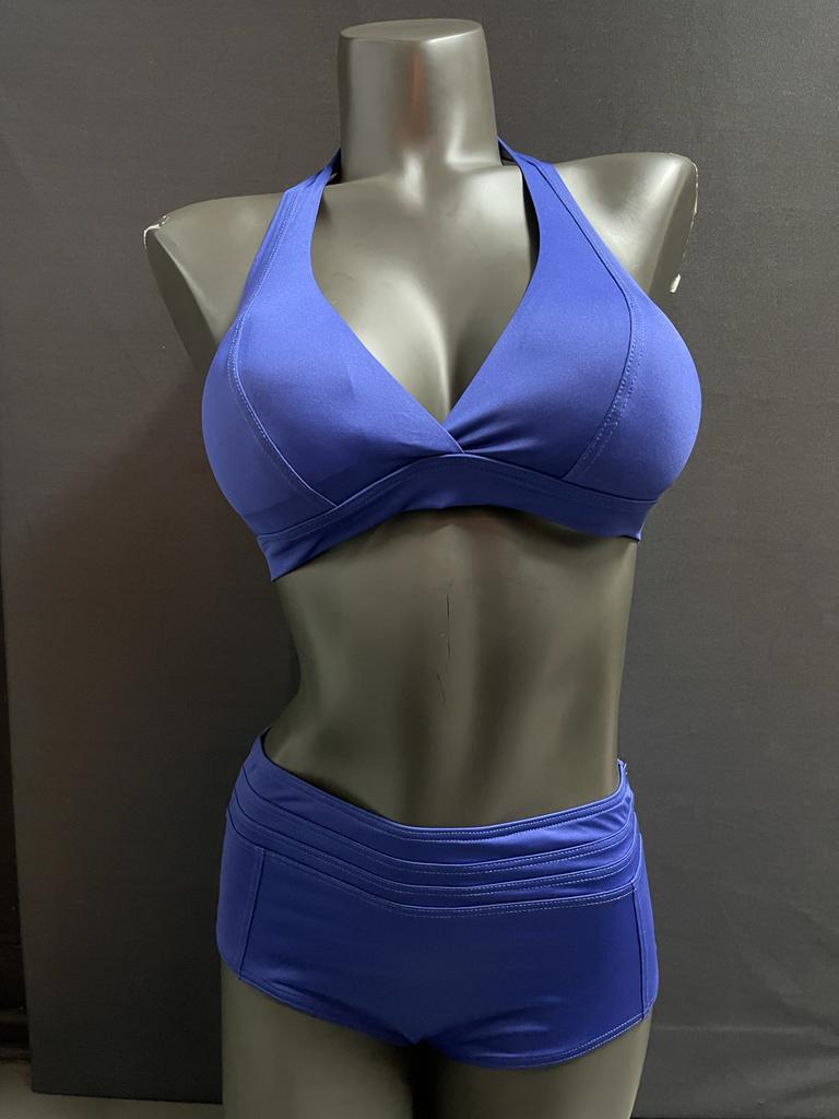 Feeling by justine halter bikini maat 38c, Verzenden, Nieuw, Blauw, Bikini