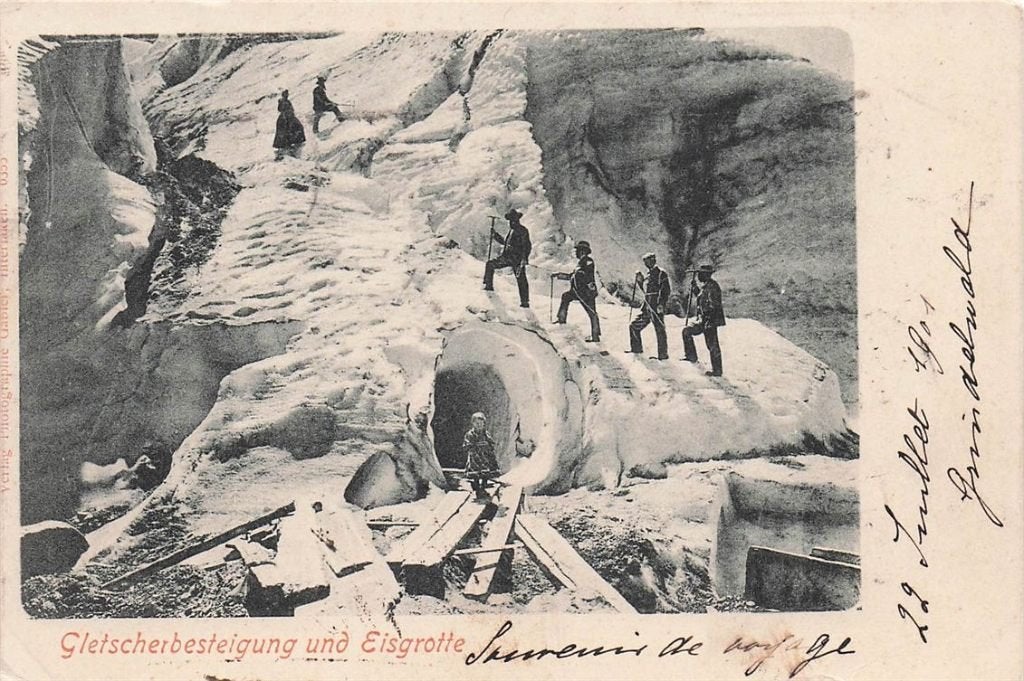 702-354-039 Gletscherbesteigung Und Eisgrotte, Verzenden, Voor 1920, Overig Europa
