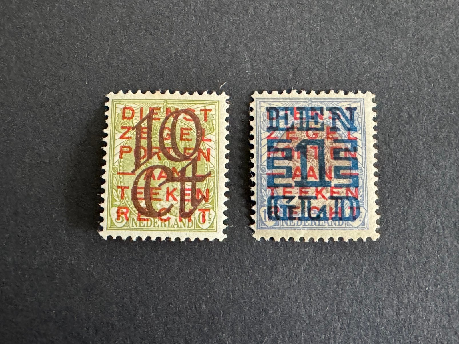 1923 Opruimingsuitgifte NVPH nr 132-133 ongestempeld, Postzegels en Munten, Verzenden, T/m 1940