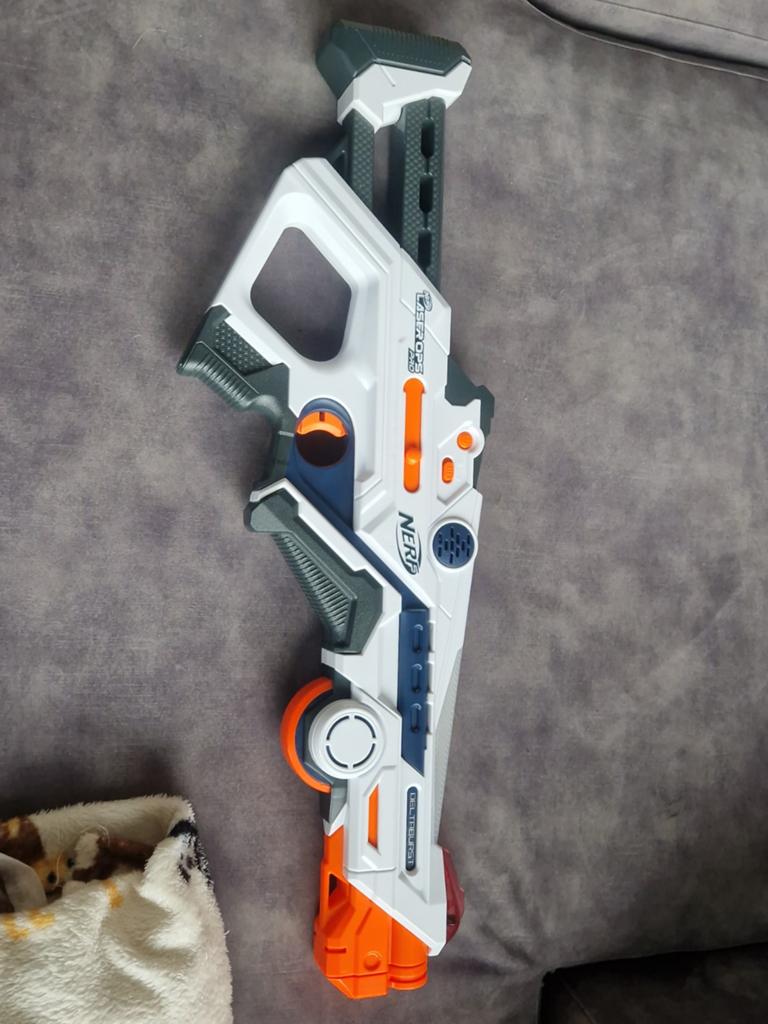 Nerf Laser Ops Pro AlphaPoint Blaster, Ophalen of Verzenden, Zo goed als nieuw