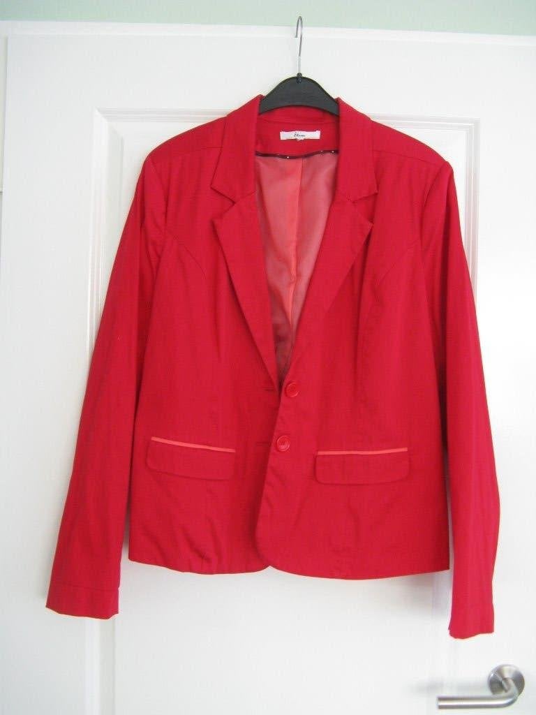 Damesjas ( Blazer ) Rood      Maat 42/44 L, Maat 42/44 (L), Ophalen of Verzenden, Zo goed als nieuw, Miss Etam
