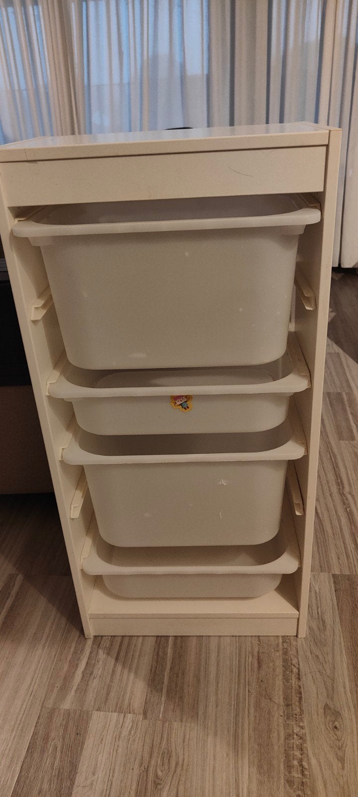 IKEA TROFAST opbergkast met bakken – wit, Huis en Inrichting, Kasten | Ladekasten, Ophalen, Gebruikt, 50 tot 100 cm, Minder dan 100 cm