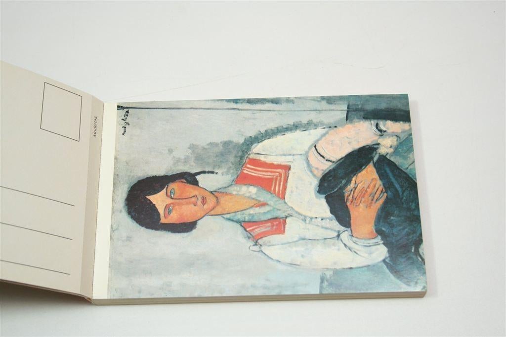 Amedeo Modigliani — Briefkaartenboek Kunstansichtkaarten, Ophalen of Verzenden, Gelezen