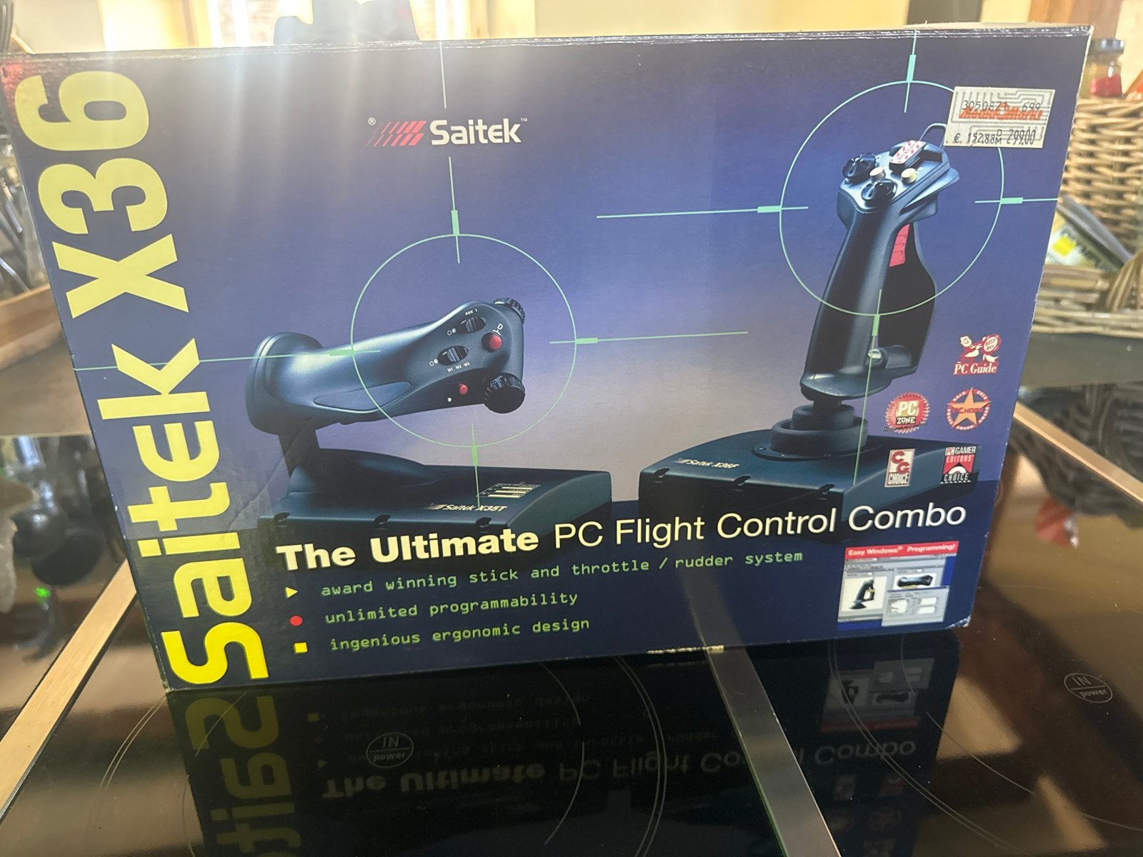 Saitek X36 PC Flight Control Combo - Joystick & Throttle, Ophalen of Verzenden, Zo goed als nieuw